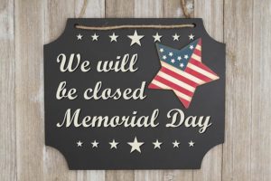 HM Cragg Closed for Memorial Day