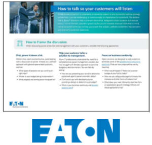 Eaton Battlecard How to Talk So Your Customers Will Listen